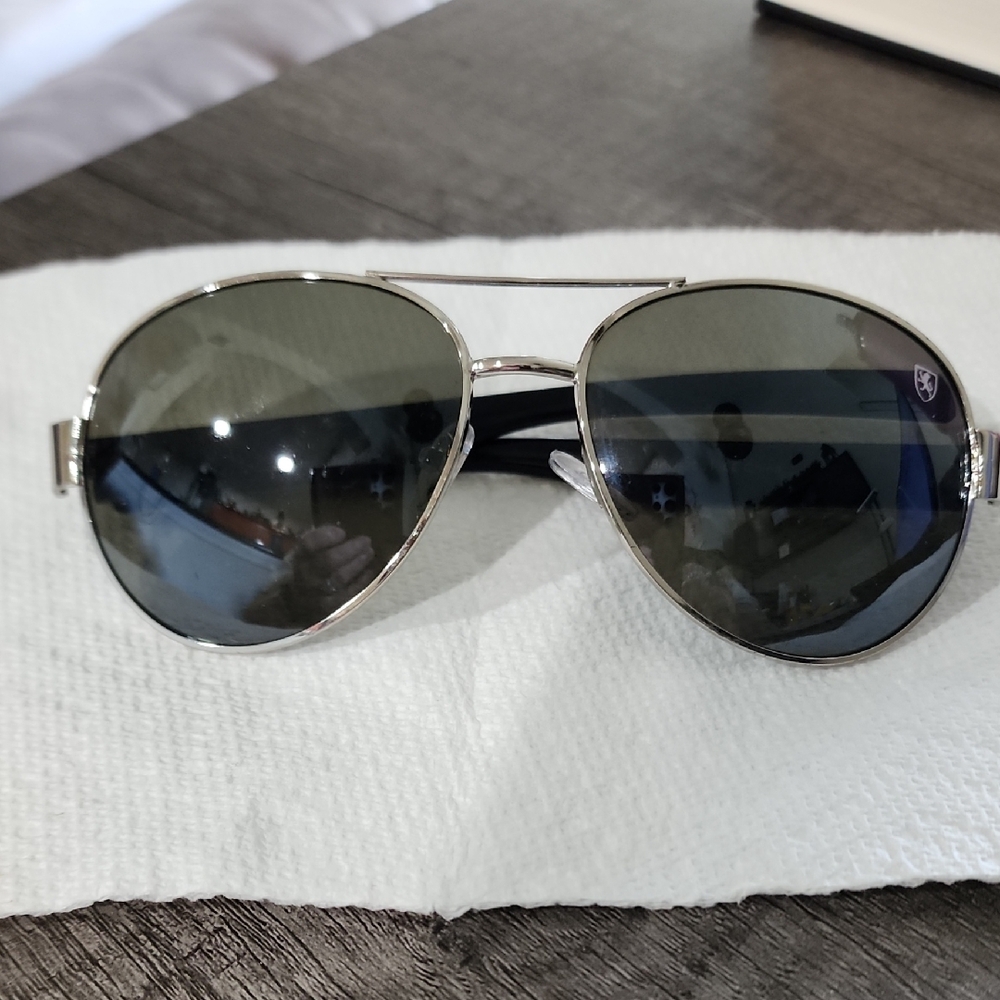 Silver Aviator Sunglasses